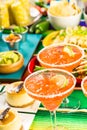 Fiesta buffet table Royalty Free Stock Photo