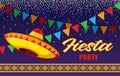 Fiesta flyer, mexican party invitations