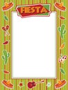 Fiesta frame Royalty Free Stock Photo