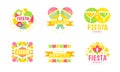 Fiesta Logo and Labels Original Design Vector Set