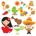 Fiesta vector illustration Royalty Free Stock Photo