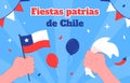 Fiestas patrias de Chile vector