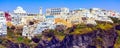 Fifa panorama in Santorini island, Greece Royalty Free Stock Photo