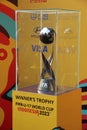 FIFA U-17 World Cup Indonesia 2023 trophy on display.