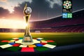 FIFA Womenâs World Cup 2023 trophy Royalty Free Stock Photo