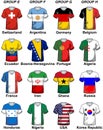2014 Fifa World Cup Brazil Groups Royalty Free Stock Photo