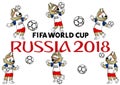 Fifa World cup 2018 mascot Royalty Free Stock Photo