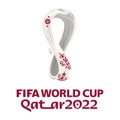 FIFA 2022 World cup Qatar world cup 2022 logo editorial illustrative on white background Royalty Free Stock Photo