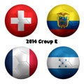 2014 FIFA World Cup Soccer Group E Nations