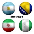 2014 FIFA World Cup Soccer Group F Nations