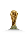 Fifa 26 world cup Trophy golden. isolated background. 3d rendering illustration