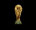 Fifa 26 world cup Trophy golden. isolated background. 3d rendering illustration