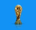 Fifa 26 world cup Trophy golden. isolated background. 3d rendering illustration