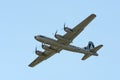 FiFi B-29 Bomber flying during air show Royalty Free Stock Photo