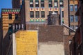 Fift avenue aged brick wall 5 th Av New York USA Royalty Free Stock Photo