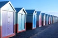 Fifteen beach huts on Brighton promenade