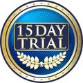 Fifteen Day Trial Gold Label Icon