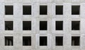 Fifteen empty black windows Royalty Free Stock Photo