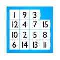 Fifteen puzzle game