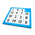 Fifteen puzzle game