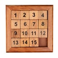 Fifteen puzzle Royalty Free Stock Photo