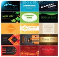 Fifteen quality vector business card designs