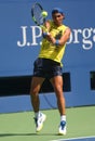 Fifteen times Grand Slam Champion Rafael Nadal of Spain practices for US Open 2017 Royalty Free Stock Photo