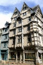 Fifteenth century house in a street of Angers