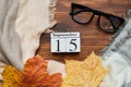 Fifteenth day of autumn month calendar september