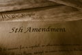 The Fifth Amendment Royalty Free Stock Photo