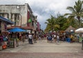 Fifth avenue in the city of Playa del Carmen, the ideal place to walk and see local crafts or hire a walk around