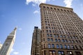 Fifth Avenue Clock with the Flatiron Building, New York City, USA Royalty Free Stock Photo