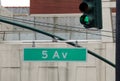 Fifth avenue sign Royalty Free Stock Photo