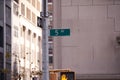 Fifth Avenue sign in NYC. Road sign in New York, Manhattan Royalty Free Stock Photo