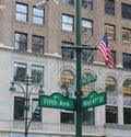 The Fifth Avenue with USA Flag