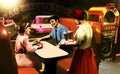 Fifties cafe scene