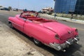 Classic pink Cadillac in Havana