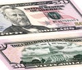 Fifty dollars USA. The front and the reverse side. Royalty Free Stock Photo