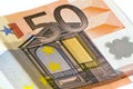 Fifty euro banknote Royalty Free Stock Photo