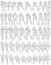 50 Female Bodies (16-26) 3D to 2D