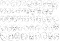 50 Expressive Human Faces (Sadness & Anger)