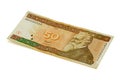 Fifty litas banknote Royalty Free Stock Photo