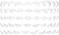50 Mouths (9 - Digital Art) 3D to 2D