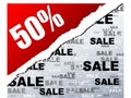 Fifty percent discount Royalty Free Stock Photo