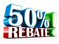 Fifty percent rebate