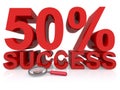 fifty percent success on white
