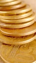 Fifty Russian Cents pile Royalty Free Stock Photo