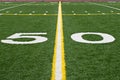 Fifty Yard Line Royalty Free Stock Photo