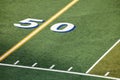 Fifty Yard Line on an American football field.