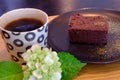 Fig Brownie & Coffee